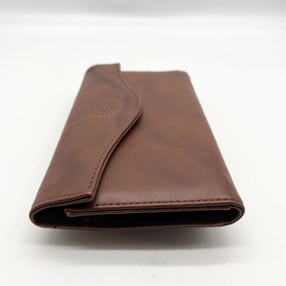 Julia Buxton Brown Leather Heiress Checkbook Wallet - Picture 4 of 10